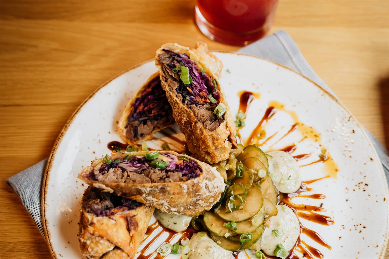 TERIYAKi STEAK EGG ROLLS